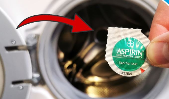 Put some aspirin in the washing machine – the result is priceless