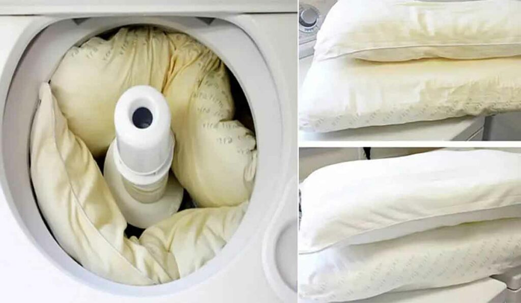 How to wash yellowed pillows