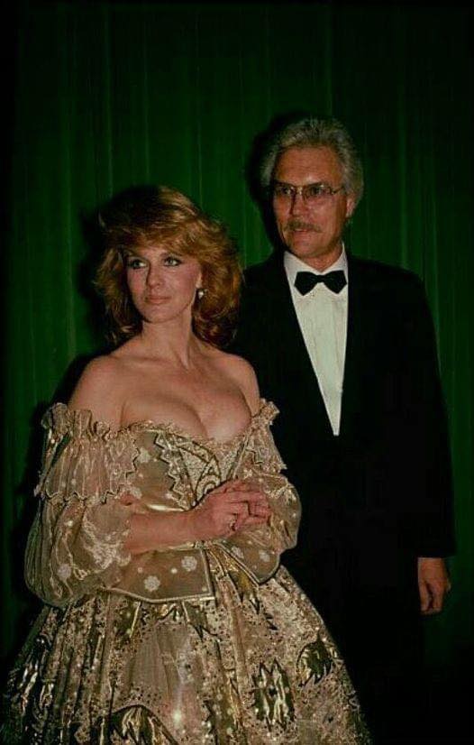 Ann-Margret and Roger Smith attending a high-profile event in 1985.